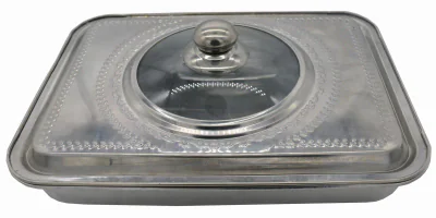TAVA  CUPTOR CU CAPAC, INOX, 39x29x7, VANORA HOME