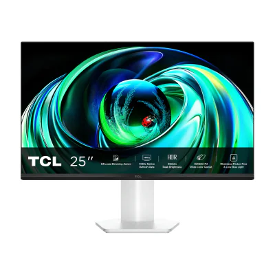 TCL 25G54, 63.5 cm (25"), 1920 x 1080 pixels, Full HD, QLED, 5 ms, White