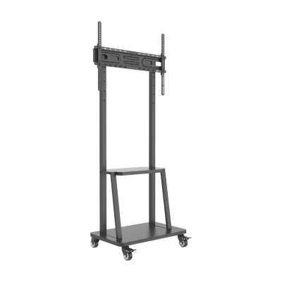 Techly Floor Stand with Shelf for 32-70" LCD/LED/Plasma TV, 81.3 cm (32"), 177.8 cm (70"), 70 kg, 100 x 100 mm, 600 x 400 mm, Black