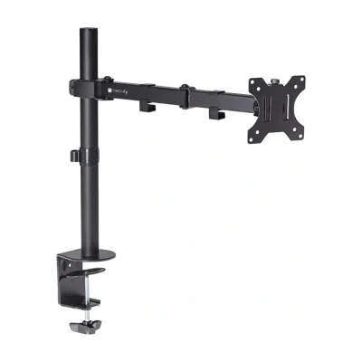 Techly ICA-LCD 503BK2, Clamp, 8 kg, 33 cm (13"), 68.6 cm (27"), 100 x 100 mm, Black