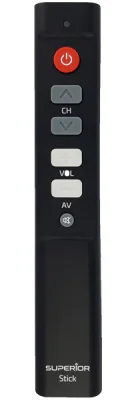 TELECOMANDA UNIVERSALA Superior, programabila pt. orice model de TV, baterii 2 x AAA (neincluse), negru "SUPTLB003"