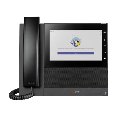 HP Poly CCX 600 Business Media Phone for Microsoft Teams and PoE-enabled, IP Phone, Black, Wired handset, Desk/Wall, Android, Android 12