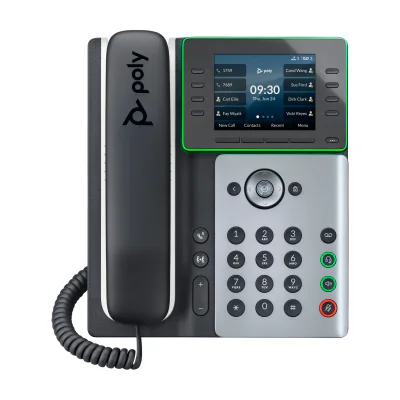 HP Poly Edge E320 IP Phone and PoE-enabled, IP Phone, Black, Wired handset, 8 lines, IPS, 8.89 cm (3.5")