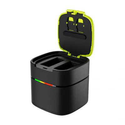 TELESIN Box încărcător cu două canale pentru GoPro Hero 12 / 11 / 10 / 9 (încărcare rapidă)
