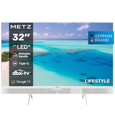 Televizor METZ QLED 32MQE7100Z, 80 cm, Smart Google TV, HD, Clasa E