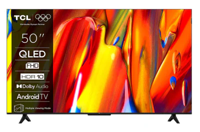 Televizor TCL QLED 50S59K, 126 cm, Smart Android TV, 60 Hz, Clasa E