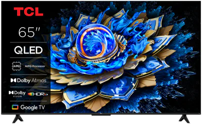 Televizor TCL QLED 65T69C, 164 cm, Smart Google TV, 4K