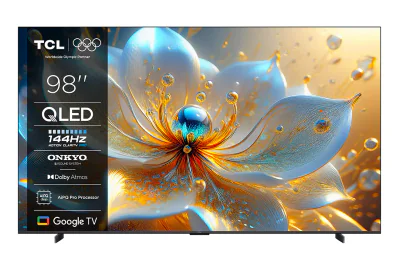 Televizor TCL QLED 98P89K, 248 cm, Smart Google TV, 4K Ultra HD, 144Hz, Onkyo