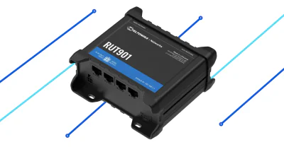 TELTONIKA TRM142 Industrial modem, 4G / LTE Cat 1, negru