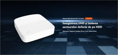Tenda 16 Channel HD Network Video Recorder N3L-16H, 16 intrari IP video, Rezolutie: pana la 8MP, latime banda: 800Mbps, iesire: 1-ch, 1920 × 1080/60Hz, 1280 × 1024/60Hz, 1280 × 720/60Hz, VGA  1-ch, 1920 × 1080/60Hz, 1280 × 1024/60Hz, 1280 × 720/60Hz 
