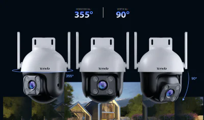 Tenda CH3-WCA 1080P Outdoor Wi-Fi Pan/Tilt Camera, Pan/Tilt: Orizontal:360°, Vertical: 90°, Slot microSD (max256Gb), Obiectiv: 4mm@F1.6, 2 x antene externe, Dimensiuni: 138mm*120mm*187mm, Rezolutie: 1920*1080 15fps,  H.264, Standarde wireless:  IEEE 