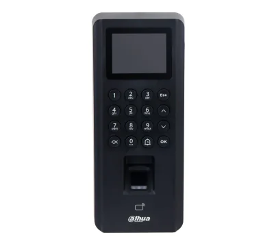 Terminal de control acces standalone cu card, cod și amprentă DAHUA DHI-ASI2212J-PW