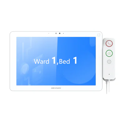 Terminal de salon pentru sistem de apel asistentă HIKVISION DS-KHB9533X-WHS, ecran 10,1 inch, Android, PoE