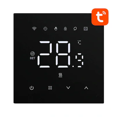 Termostat inteligent Avatto WT410-BH-3A-B Boiler pe gaz 3A WiFi