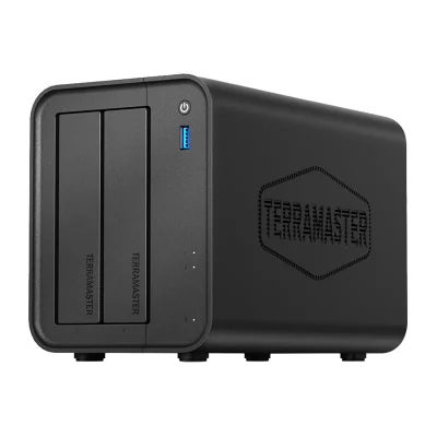 TERRAMASTER F2-425 Server de fișiere NAS cu 2 compartimente