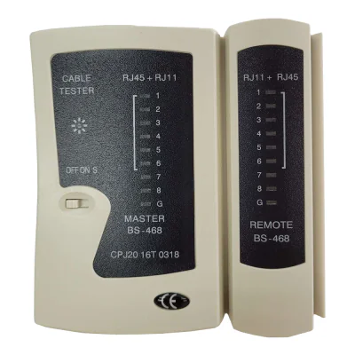 TESTER CABLU RETEA SPACER, pt. cablu UTP, FTP, conector RJ45, RJ11, RJ12, "SPNT-TESTER-1"