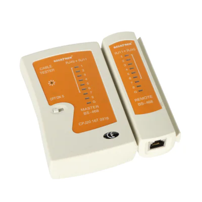 Tester de cabluri BIGSTREN BIGSTREN-22166, UTP, FTP, YTKSY, RJ45 (8P8C), RJ11, baterie 9 V 6LR61