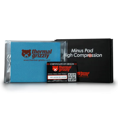Thermal Grizzly MINUS PAD High Compression 120 x 100 mm-1 mm 2pcs "TG-MP-HC-120-100-10-2"