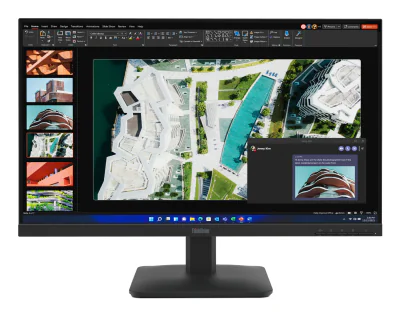 Monitor WLED IPS Lenovo ThinkVision S27-4e, 27 inch, 1920 x 1080, 100 Hz, 4 ms, 99% sRGB, HDMI, VGA, Raven Black