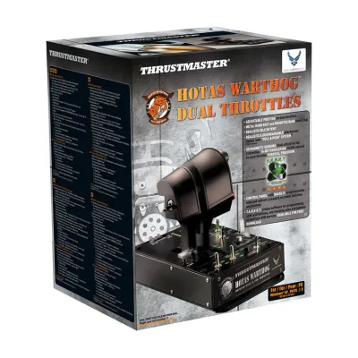 Thrustmaster HOTAS Warthog Dual Throttles, Flight Sim, PC, Wired, USB, Black, Cable