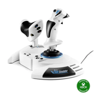 Thrustmaster T.Flight Hotas One Microsoft Flight Simulator Edition, Joystick + engine control lever, PC, Xbox One, Xbox One S, Xbox One X, Menu button, Share button, View button, Analogue / Digital, Wired, USB