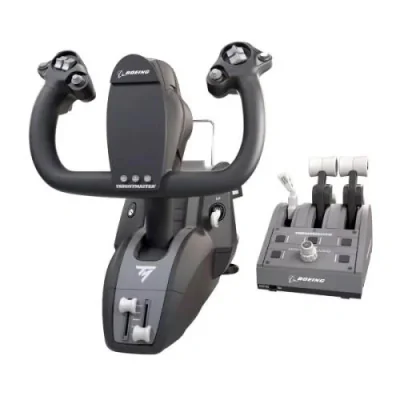Thrustmaster TCA Yoke Pack Boeing Edition, Fightstick, PC, Xbox, Xbox One, Xbox One S, Xbox One X, Xbox Series S, Xbox Series X, Wired, USB, Black, Grey, Cable