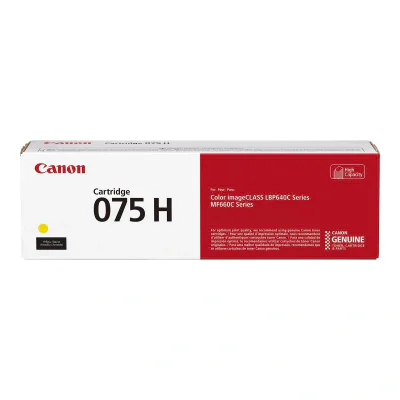 Toner CANON 075 H, galben, pentru MF665Cdw, MF663Cdw, MF662Cdw / LPB647Cdw