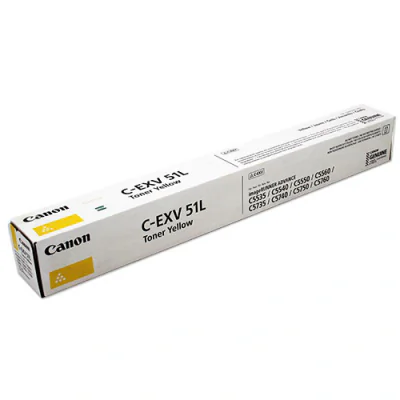 Toner CANON C-EXV51, galben, pentru IR-C55XX