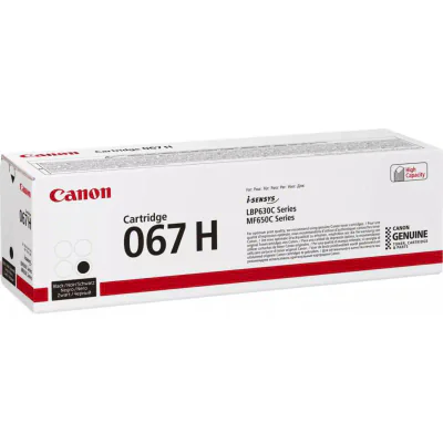 Toner Canon CRG067HBK , black, capacitate 3130 pagini, pentru LBP-631 / LBP-631-cw / LBP-633 / LBP-633cdw / CRG-067Y / CRG067Y / MF-651 / MF- 651cw / MF-655 / MF-655cdw / MF-657 / MF-657cdw.