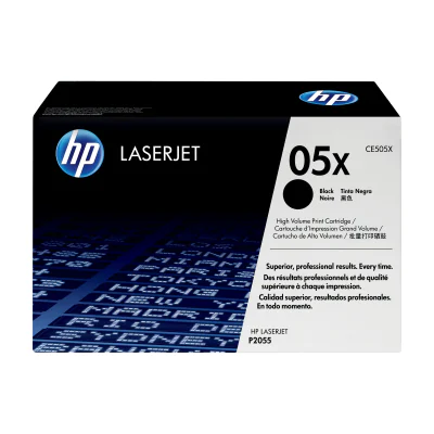 Toner HP 05X negru, randament mare, 6500 pagini, compatibil LaserJet P2055, P2055D, P2055DN