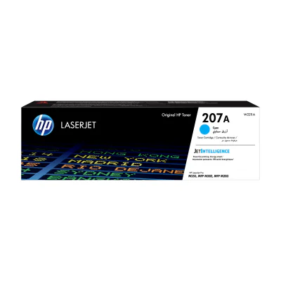 Toner HP 207A Cyan Original, 1250 pagini, compatibil LaserJet Pro M255, M282, M283
