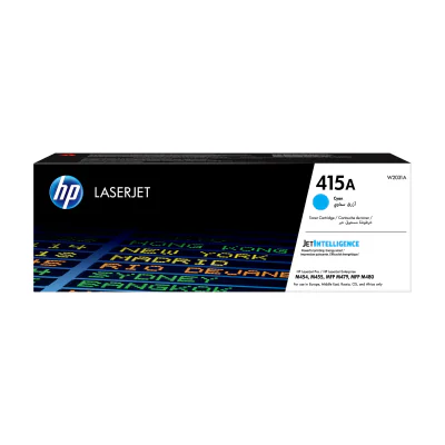 Toner HP 415A Cyan Original LaserJet, capacitate standard, 2100 pagini