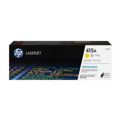 Toner HP 415A galben, original, 2100 pagini, compatibil HP Color LaserJet Pro M454dn, M454dw, MFP M479dw, M479fdn, M479fdw, M479fnw