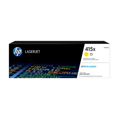Toner HP 415X, Galben, capacitate mare, 6000 pagini, Original LaserJet