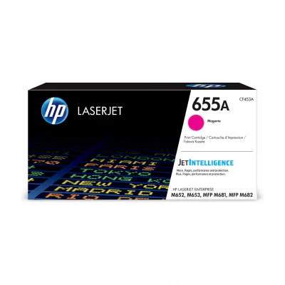 Toner HP 655A Magenta LaserJet, capacitate standard, 10500 pagini