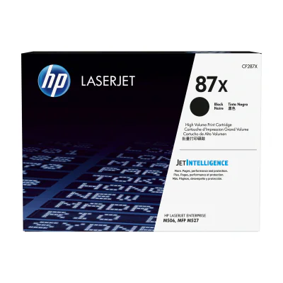 Toner HP 87X, negru, capacitate mare, 18000 pagini, original, pentru LaserJet M506, M527