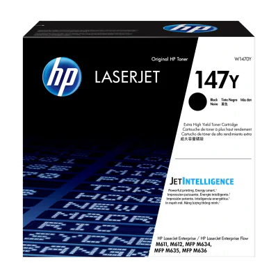 Toner imprimantă HP 147Y Extra High Yield Black Original LaserJet, capacitate mare, 42.000 pagini
