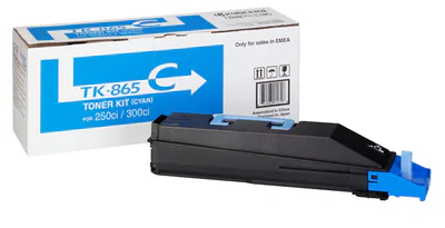 Toner KYOCERA TK-865C, cyan, pentru 250Ci, 300Ci, Da