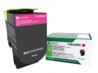 Toner Lexmark 71B20M0, magenta ,return program ,2.3k,CX317DN/417DE, CS317DN/417DN/