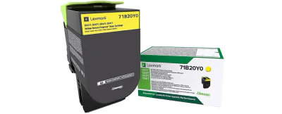Toner Lexmark 71B20Y0, yellow ,return program ,2.3k,CX317DN/417DE, CS317DN/417DN/