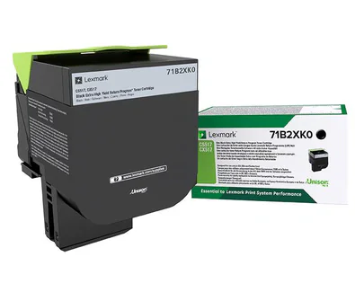 Toner Lexmark 71B2XK0, black ,return program ,8k, CX517de,CS517de.