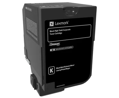 Toner Lexmark 74C2HKE BLACK, 20k ,compatibil cu CS725de, CS720de ,CS720dte, CS725dte
