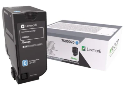 Toner Lexmark 75B0020 , cyan, 10 k, CX727DE, CS727DE, CS728DE