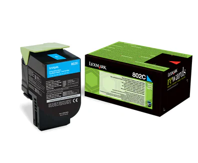 Toner Lexmark 80C20C0, cyan, 1 k, CX310dn , CX310n , CX410de ,CX410de with 3 year Onsite Service , CX410dte , CX410e , CX510de ,CX510de Statoil , CX510dhe , CX510dthe