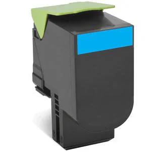 Toner Lexmark 80C2HC0, cyan, 3 k, CX410de , CX410de with 3 yearOnsite Service , CX410dte , CX410e , CX510de , CX510de Statoil ,CX510dhe , CX510dthe