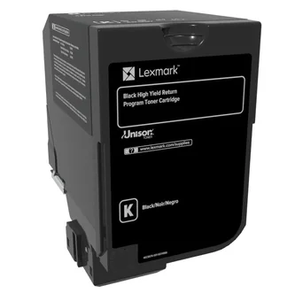 Toner Lexmark 84C2HK0, return program, black, 25k ,compatibil cuCX725DE, CX725DHE, CX725DTHE.
