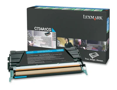 Toner Lexmark C734A1CG, cyan, 6 k, C734dn , C734dtn , C734dw ,C734n , C736dn , C736dtn , C736n , X734de , X736de , X738de , X738dte