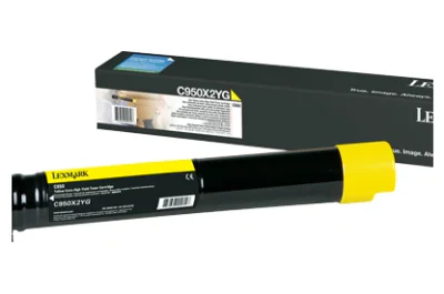 Toner Lexmark C950X2YG, yellow, 22 k, C950de