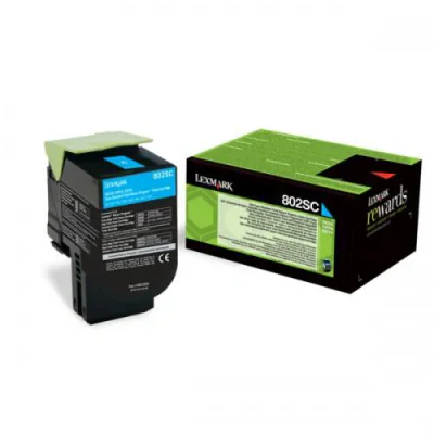 Cartus toner Lexmark 802SCE Cyan Corporate 80C2SCE