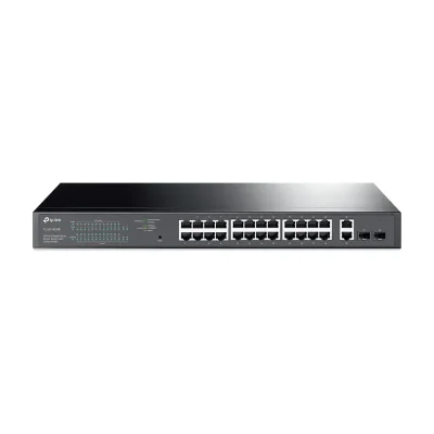 TP-Link 28-Port Gigabit Easy Smart Switch with 24-Port PoE+, Managed, L2, Gigabit Ethernet (10/100/1000), Power over Ethernet (PoE), Rack mounting, 1U